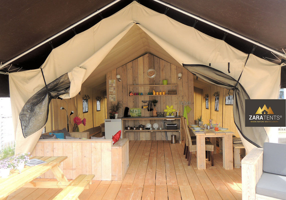 Luxury camping tent including polyvalk! for hire